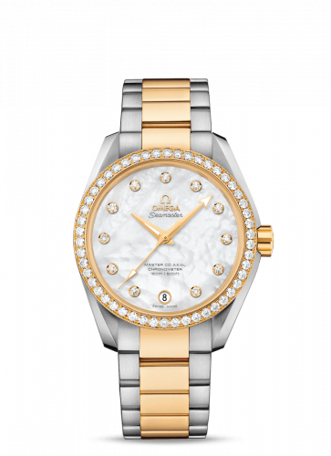 Omega Seamaster Aqua Terra 150M Master Co-Axial 38.5 Stainless Steel / Yellow Gold / Diamond / MOP / Bracelet 231.25.39.21.55.002