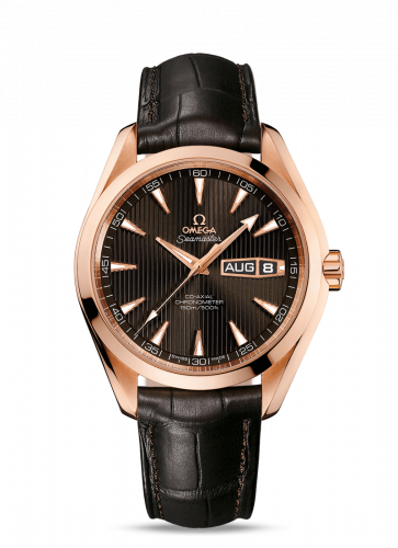 Omega Seamaster Aqua Terra 150m Co-Axial 43 Annual Calendar Red Gold / Grey 231.53.43.22.06.001