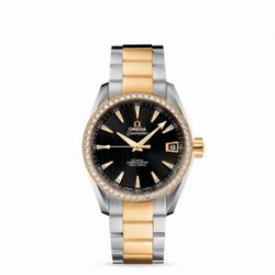 Omega Seamaster Aqua Terra 150M Co-Axial 38.5 Stainless Steel / Yellow Gold / Diamond / Black / Bracelet 231.25.39.21.51.002