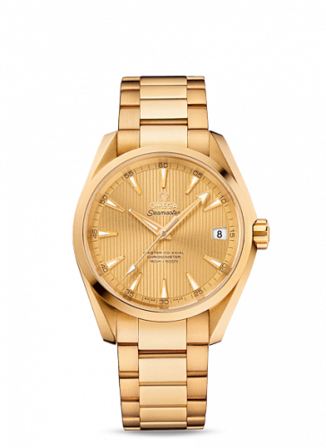 Omega Seamaster Aqua Terra 150m Master Co-Axial 38.5 Yellow Gold / Champagne / Bracelet 231.50.39.21.08.001