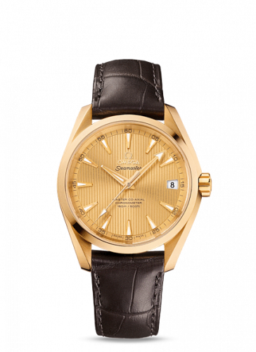 Omega Seamaster Aqua Terra 150m Master Co-Axial 38.5 Yellow Gold / Champagne 231.53.39.21.08.001