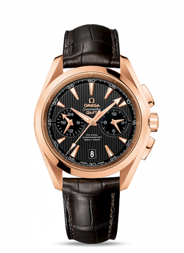 Omega Seamaster Aqua Terra 150M Co-Axial 43 GMT Chronograph Red Gold / Grey 231.53.43.52.06.001