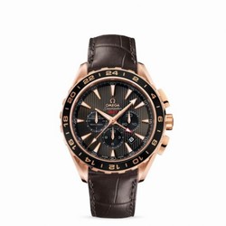 Omega Seamaster Aqua Terra 150M Co-Axial 44 GMT Chronograph Red Gold / Grey 231.53.44.52.06.001
