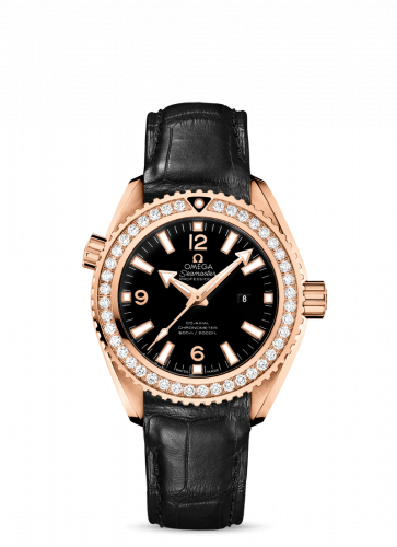 Omega Seamaster Planet Ocean 600M Co-Axial 37.5 Red Gold / Diamond / Alligator 232.58.38.20.01.001