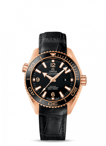 Omega Seamaster Planet Ocean 600M Co-Axial 37.5 Red Gold / Black / Alligator 232.63.38.20.01.001