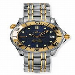 Omega Seamaster Diver 300M Quartz 36.25 Stainless Steel / Yellow Gold / Blue / Bracelet 2362.80.00