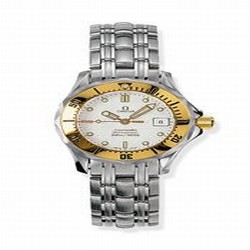 Omega Seamaster Diver 300M Quartz 28 Stainless Steel / Yellow Gold / White / Bracelet 2482.20.00