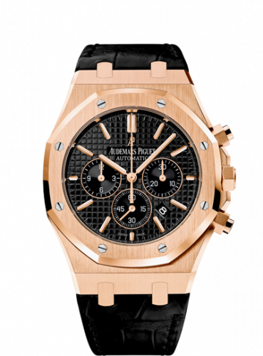Audemars Piguet Royal Oak Chronograph 41 Pink Gold / Black / Strap 26320OR.OO.D002CR.01