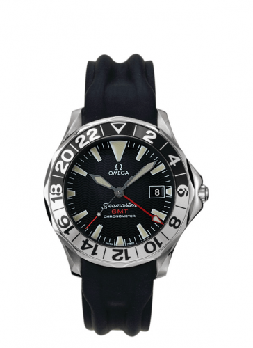 Omega Seamaster Diver 300M Automatic 41 GMT Stainless Steel / Black / Rubber 2834.50.91