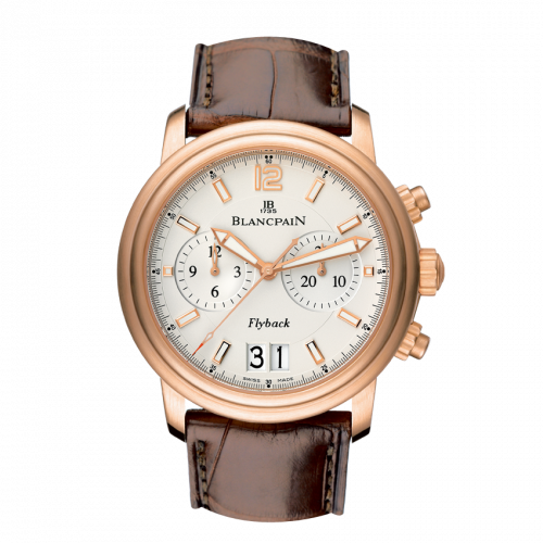 Blancpain Leman Chronographe Flyback Grande Date Red Gold / Opaline / Alligator 2885F-36B42-53B