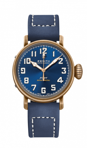 Zenith Pilot Type 20 Extra Special Bronze / Blue / Strap 29.1940.679/57.C808