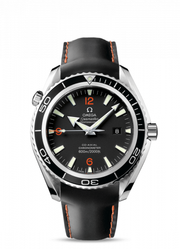 Omega Seamaster Planet Ocean 600M Co-Axial 45.5 Stainless Steel / Orange Numerals / Rubber 2900.51.82
