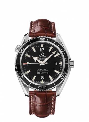 Omega Seamaster Planet Ocean 600M Co-Axial 42 Stainless Steel / Black / Alligator 2901.50.47