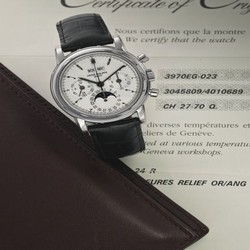 Patek Philippe Perpetual Calendar Chronograph 3970 White Gold / Silver 3970EG-023
