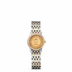Omega De Ville Prestige Quartz 22 Stainless Steel / Yellow Gold / Diamond / Champagne / Bracelet 413.25.22.60.58.001