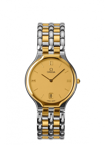 Omega De Ville Symbol 32 Stainless Steel / Yellow Gold / Champagne / Bracelet 4230.13.00