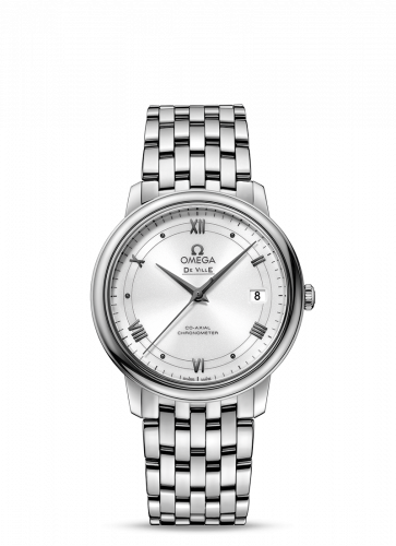 Omega De Ville Prestige Co-Axial 36.8 Stainless Steel / Vintage Silver / Bracelet 424.10.37.20.04.001