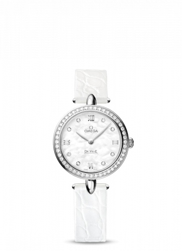 Omega De Ville Prestige Dewdrop Quartz 27.4 Stainless Steel / MOP / Diamond 424.18.27.60.55.001