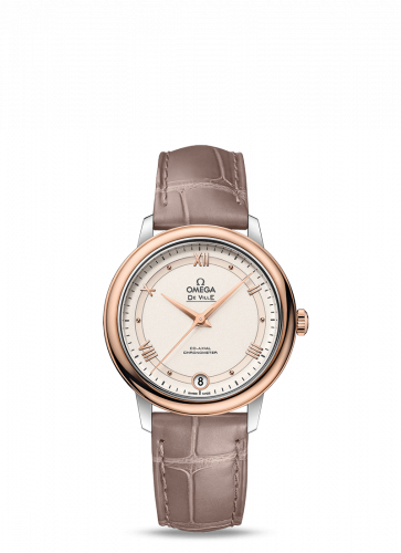 Omega De Ville Prestige Co-Axial 32.7 Stainless Steel / Red Gold / White 424.23.33.20.09.001