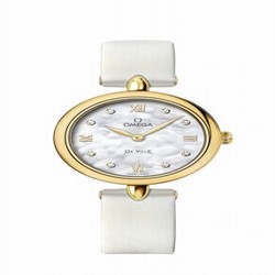 Omega De Ville Prestige Dewdrop Quartz 27.4 Yellow Gold / White MOP 424.52.27.60.55.001