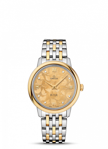 Omega De Ville Prestige Quartz 32.7 Butterfly Yellow Gold / Stainless Steel 424.20.33.60.58.001