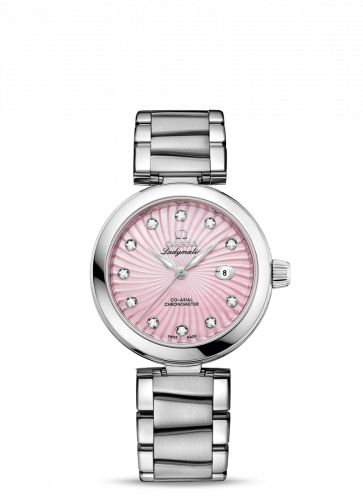 Omega LadyMatic Co-Axial 34 Stainless Steel / Pink MOP / Bracelet 425.30.34.20.57.001