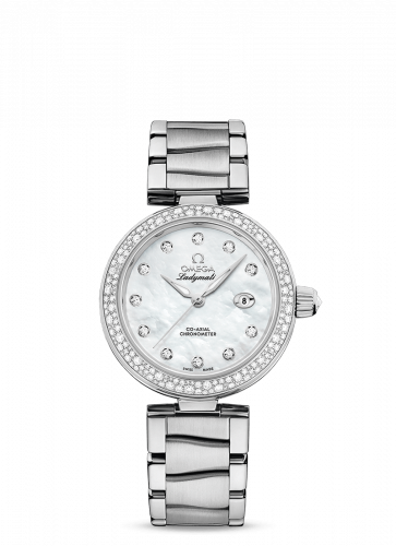 Omega LadyMatic Co-Axial 34 Stainless Steel / Diamond / MOP / Bracelet 425.35.34.20.55.002