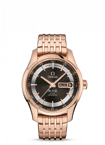 Omega De Ville Hour Vision Co-Axial Annual Calendar Red Gold / Brown / Bracelet 431.60.41.22.13.001