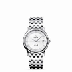 Omega De Ville Prestige Quartz 34.4 Stainless Steel / Silver / Bracelet 4510.33.00