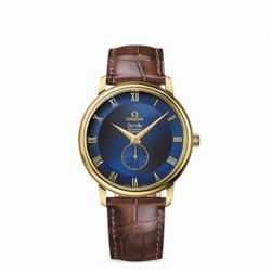 Omega De Ville Prestige Co-Axial 39 Small Seconds Yellow Gold / Blue 4613.80.02