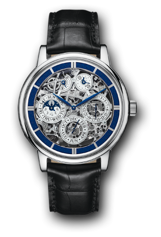 Jaeger-LeCoultre Master Grande Tradition Quantieme Perpetuel 8 Jours SQ White Gold / Blue 50635SQ