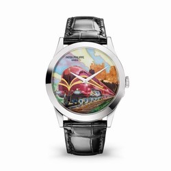 Patek Philippe Calatrava 5089 White Gold / Steam Locomotives 5089G-086