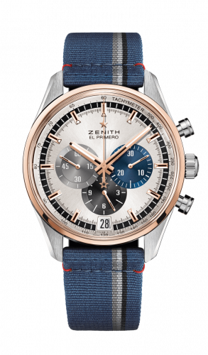 Zenith El Primero Chronomaster 42 Stainless Steel / Rose Gold / Silver / Fabric 51.2080.400/69.C802