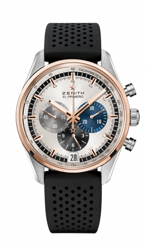 Zenith El Primero Chronomaster 42 Stainless Steel / Rose Gold / Silver / Fabric 51.2080.400/69.R576