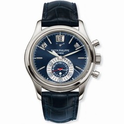 Patek Philippe Annual Calendar Chronograph 5960 Platinum / Blue 5960P-015