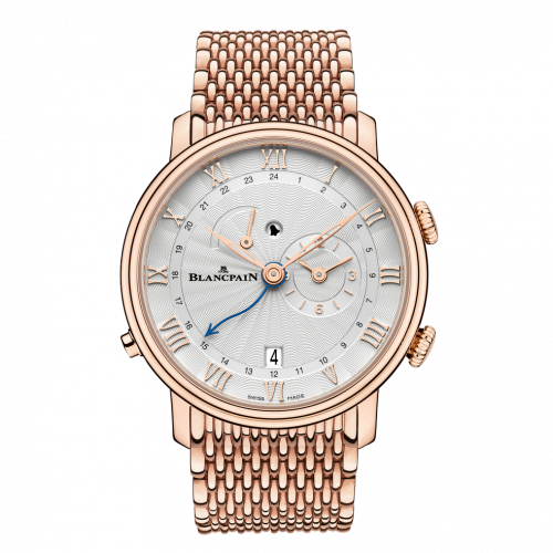 Blancpain Villeret Reveil GMT Red Gold / Opalin / Bracelet 6640-3642-MMB