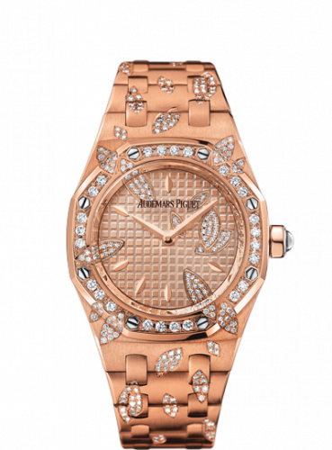 Audemars Piguet Royal Oak 67616 Pink Gold / Pink / Leaves 67616OR.ZZ.1234OR.01