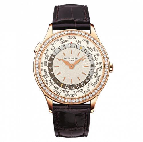 Patek Philippe World Time 7130 Rose Gold / Silver / Hong Kong 7130R-001