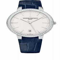 Vacheron Constantin Patrimony 36.5mm Self-Winding White Gold / Diamond / Silver 85515/000G-9841
