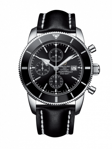 Breitling Superocean Heritage II 46 Chronograph Stainless Steel / Black / Black / Calf / Folding A1331212/BF78/442X/A20D.1