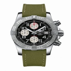 Breitling Avenger II Stainless Steel / Volcano Black / Military A1338111.BC33.106W
