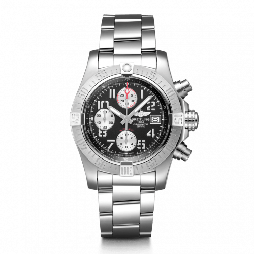 Breitling Avenger II Stainless Steel / Volcano Black / Bracelet A13381111B2A1