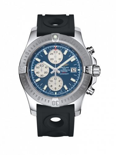 Breitling Colt Chronograph Automatic Stainless Steel / Mariner Blue / Rubber / Pin A1338811/C914/227S/A20S.1