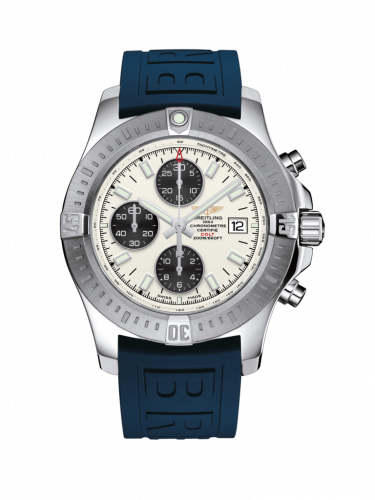 Breitling Colt Chronograph Automatic Stainless Steel / Stratus Silver / Rubber / Pin A1338811/G804/158S/A20S.1