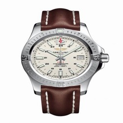 Breitling Colt 41 Automatic Stratus Silver / Calf A1731311.G820.431X