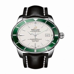 Breitling Superocean Heritage 42 Stainless Steel / Green / Stratus Silver / Calf A1732136.G717.435X