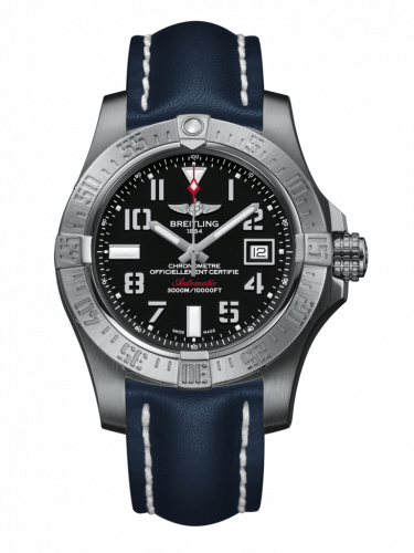 Breitling Avenger II Seawolf Stainless Steel / Volcano Black / Calf / Pin A1733110/BC31/105X/A20BASA.1
