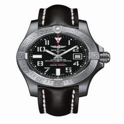 Breitling Avenger II Seawolf Stainless Steel / Volcano Black / Calf / Pin A1733110/BC31/435X/A20BASA.1
