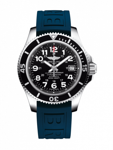 Breitling Superocean II 42 Stainless Steel / Volcano Black / Rubber / Pin A17365C9/BD67/148S/A18S.1