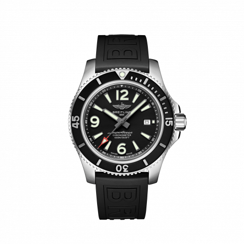 Breitling Superocean 44 Stainless Steel / Black / Rubber / Pin A17367D71B1S1